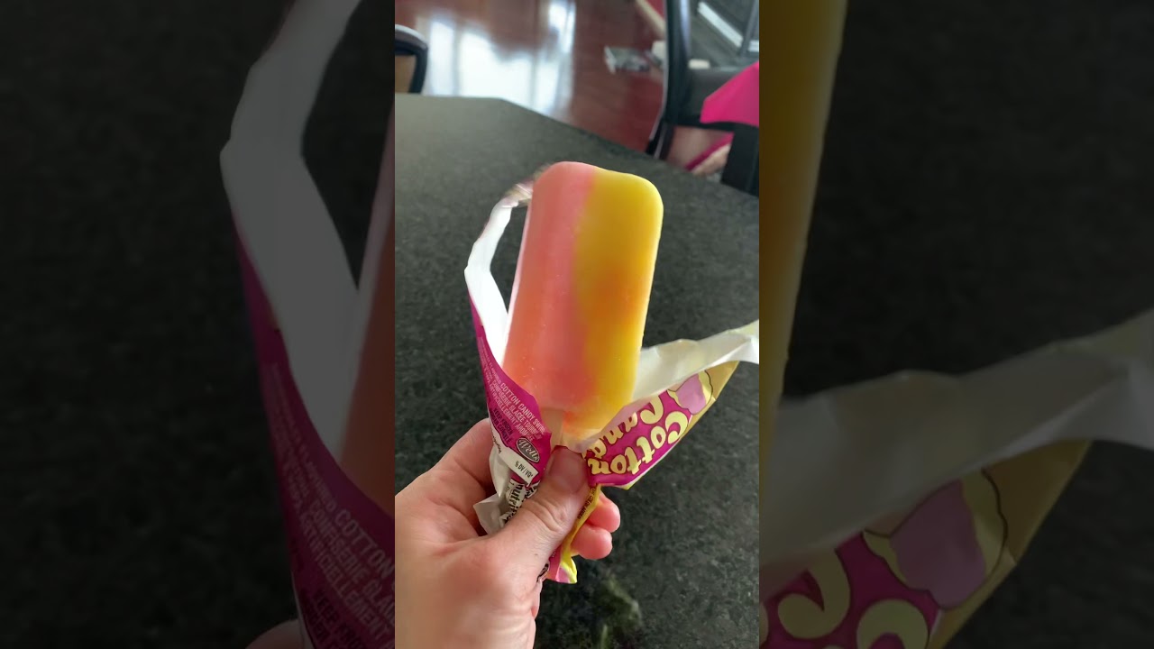 TASTE TEST TIME! Cotton Candy ice cream bar!