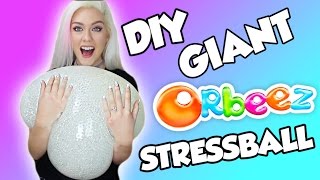 DIY GIANT CRYSTAL ORBEEZ STRESSBALL | Water Bead Stress Ball HUGE AND EASY/FUN