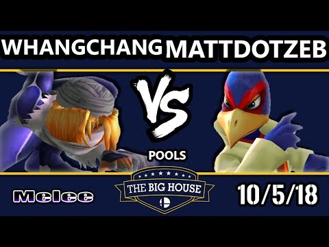 TBH8 SSBM -  WhangChang (Sheik) Vs.  MattDotZeb (Falco) Smash Melee R1 Pools - B104 LQF