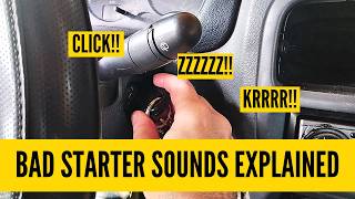 Bad Starter Sounds Explained (Clicking, Grinding, Whirring...)