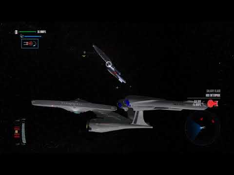 Star Trek Legacy: Ultimate Universe 2.2 - XI Mod Enterprise vs. 2 Galaxy Class Starships!
