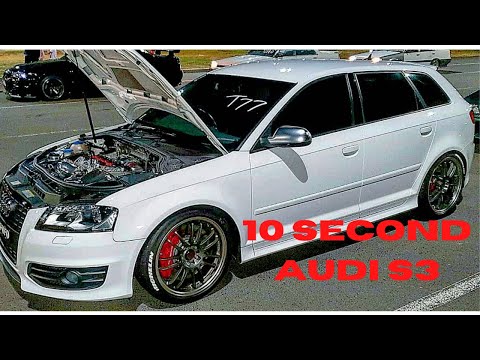 Nick's AUDI S3 running 10.7 @ 133mph and making 394kw/528hp on Pump Fuel and Water Meth Injection