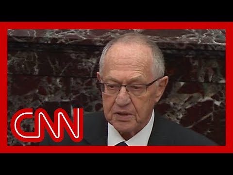 Alan Dershowitz defends President Trump on Senate floor