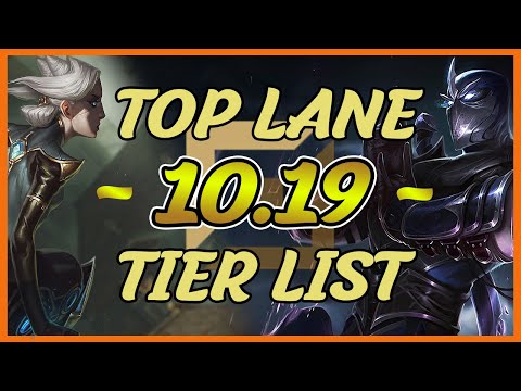 Patch 10.19 Top Lane Tierlist + My Thoughts On Urgot Jungle Buffs Next Patch