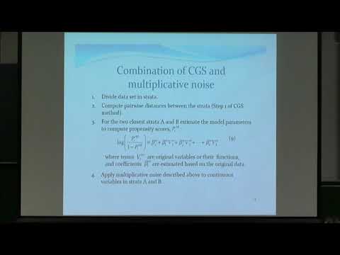 Dr. Anna Oganian | Combining  statistical disclosure limitation methods to preserve relationships...