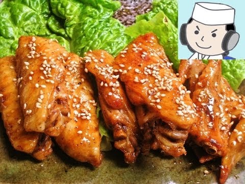 だしガラで!手羽先の照り焼き♪ Teriyaki-chicken wing♪