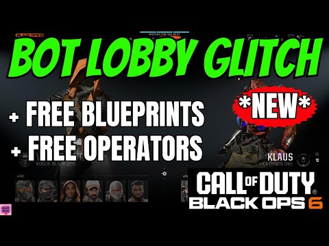 NEW BO6 BETA BOT LOBBY GLITCH! (FREE OPERATOR SKINS + FREE BLUEPRINTS!) NEW BLACK OPS 6 GLITCH