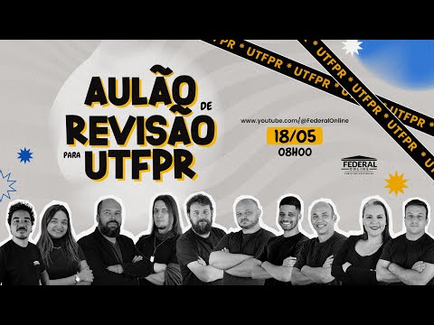 AULÃO DE REVISÃO PARA UTFPR