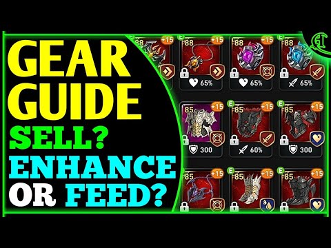 Gear Guide! Sell, Upgrade or Feed? (Enhancing Tips) Epic Seven Equipment Enhance Epic 7 E7 [Part #1] Video