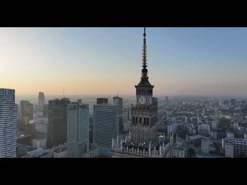 20230926 Warsaw Center Sunset - DJI Mavic 3 Pro - 4K 60 FPS #drone #warsaw #mavic3 #poland #4k