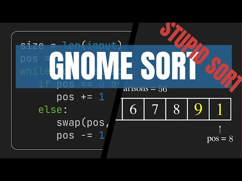 Gnome Sort Using Python