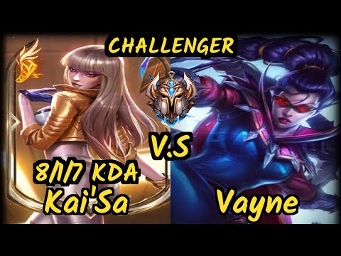 CGA Cody Sun (KAI'SA) vs VAYNE - 8/1/7 KDA BOTTOM ADC CHALLENGER GAMEPLAY - NA