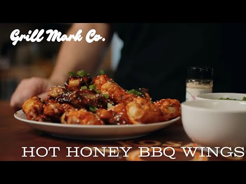 Hot Honey BBQ Wings on the Weber Kettle