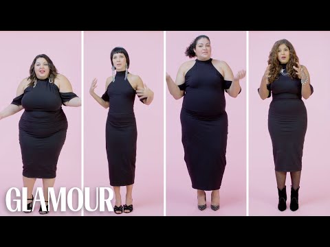 Women Sizes 0 Through 28 Try on the Same Little Black Dress | Glamour
