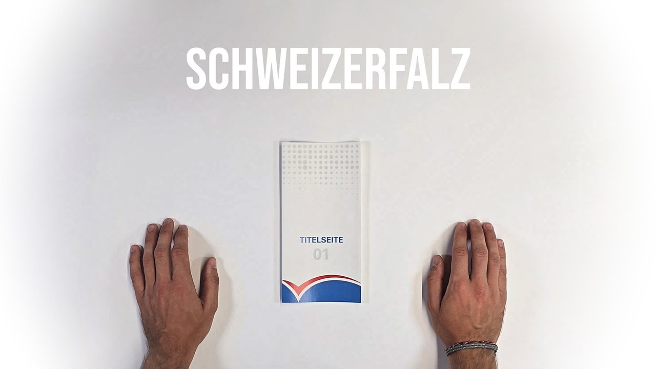 Schweizerfalz Flyer | Erklärung & Beispiel