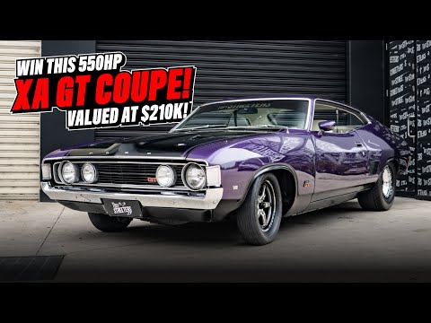 You could be the lucky winner, of this 550HP 1973 Ford Falcon XA Coupe!