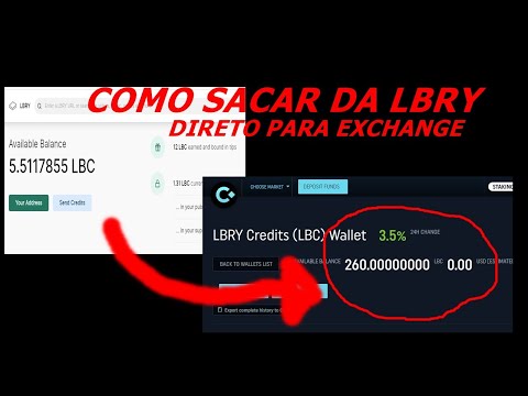 COMO SE CADASTRA E SACAR NA LBRY PARA EXCHANGE COINDEAL