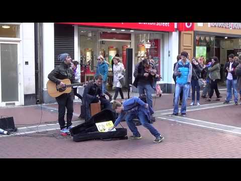 Street performance - Cezar Habeanu - Wish You Were Here (Dublin, Ireland)