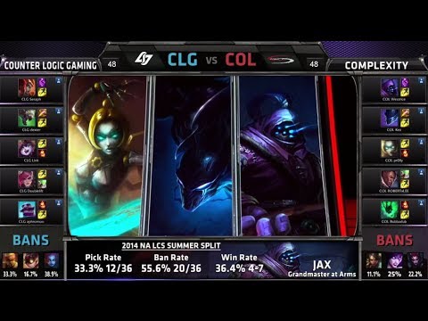 CLG (Counter Logic Gaming) vs compLexity | S4 NA LCS Summer split 2014 W4D1 | CLG vs COL G4