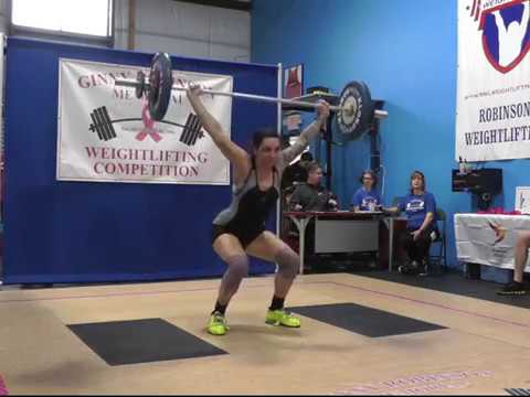2017 Ginny Robinson Memorial Weightlifting W63 & W75 Snatch Lift