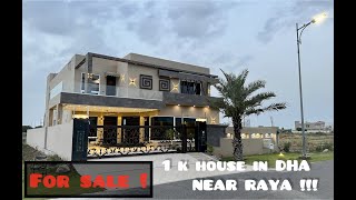 1 kanal House with full basement for sale in DHA near Raya Golf & Country Club.