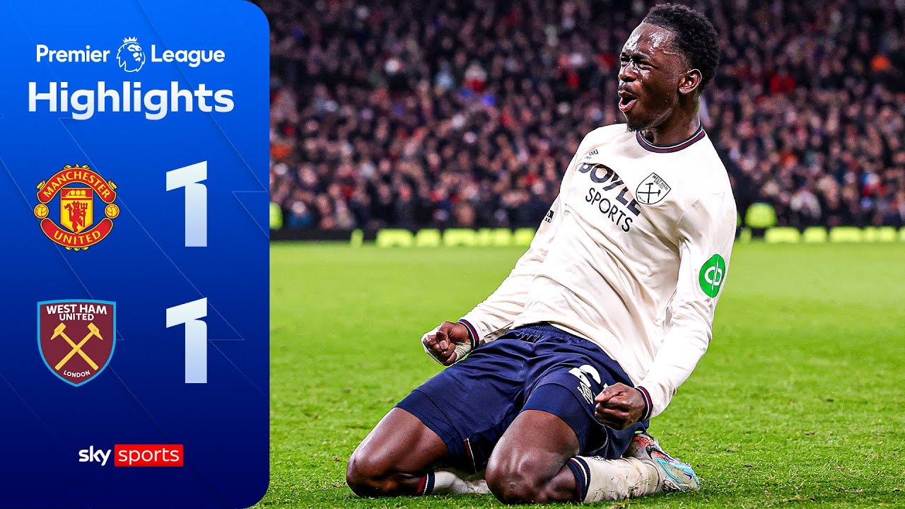 Manchester Utd drop points after late Magassa strike | Manchester Utd 1-1 West Ham | EPL Highlights