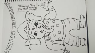 PART 1/2 my friend Ganesha drawing for birthday card