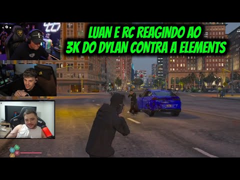 LUAN E RC REAGINDO AO 3K DO DYLAN CONTRA A ELEMENTS