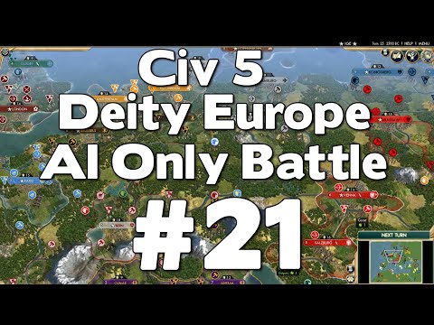Civ 5 Deity Europe AI Only Battle #21