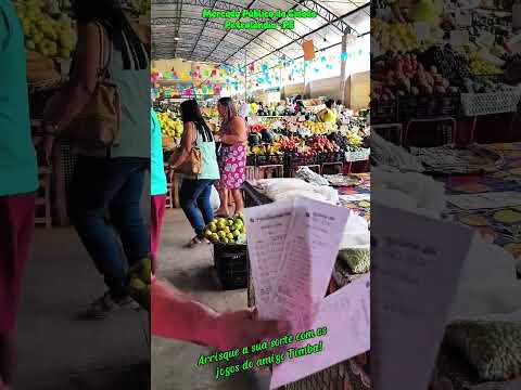 Timba, o vendedor de loterias no mercado público de Petrolândia PE.#pernambuco #petrolandia