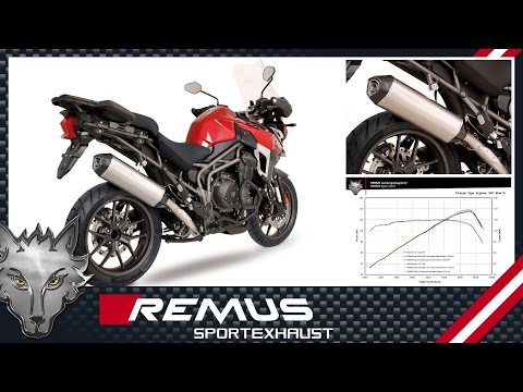 Triumph Tiger Explorer XRT Mod. 2016 with REMUS Slip-on system