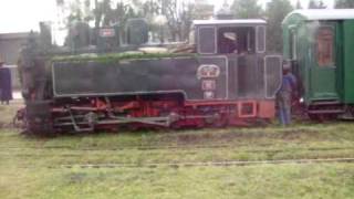 preview picture of video 'mocanita - steamengine, scmalspurbahn Criscior-Brad - at Brad, Hunedoara'