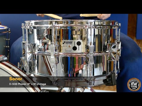 Sonor D-508 D508 Phonic 14" x 8" 10-Lug Ferro-Manganese Steel Snare Drum RARE image 23