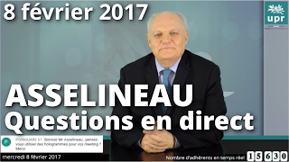 Entretien en direct de François Asselineau sur Facebook et YouTube