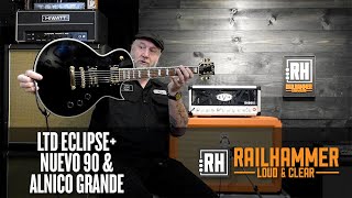 Video thumbnail for Railhammer Alnico Grande and Nuevo 90 in a LTD Eclipse! by Railhammer Pickups