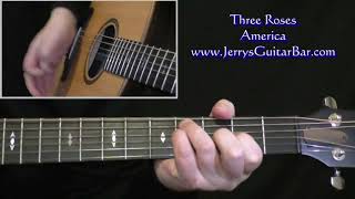 America Three Roses Intro Guitar Lesson