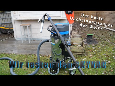 SkyVac 85 12m gutter vacuum cleaner in practical testing! German