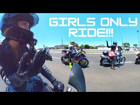 ALL GIRLS ride in SoCal 🦄 w/ S1000RR | my LARGEST women's group ride