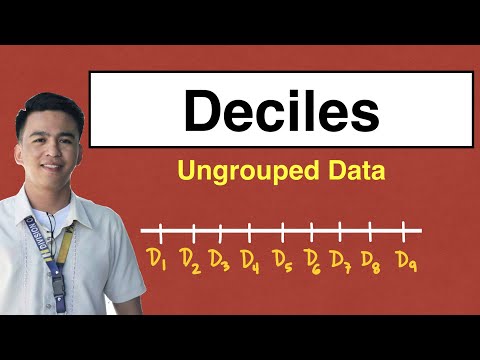 Deciles Ungrouped Data - Measure of Position Statistics @MathTeacherGon
