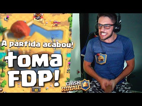 ARREBENTEI O NOOB NO CLASH ROYALE BOLAD