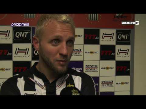 Jordan Remacle après R.Charleroi SC - SV Zulte Waregem