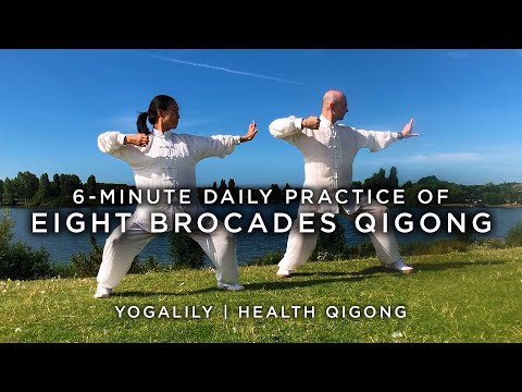 Eight Brocades Qigong | 6 Minute Daily Qigong Practice | Follow Me Version