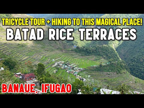 Banaue Filipinas - TERRAÇOS DE ARROZ BATAD | Passeio de triciclo e caminhada/Trek até Batad, Banaue Ifugao