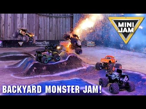 We Did The CRAZIEST STUNT!  Backyard RC Monster Jam: FULL SHOW!