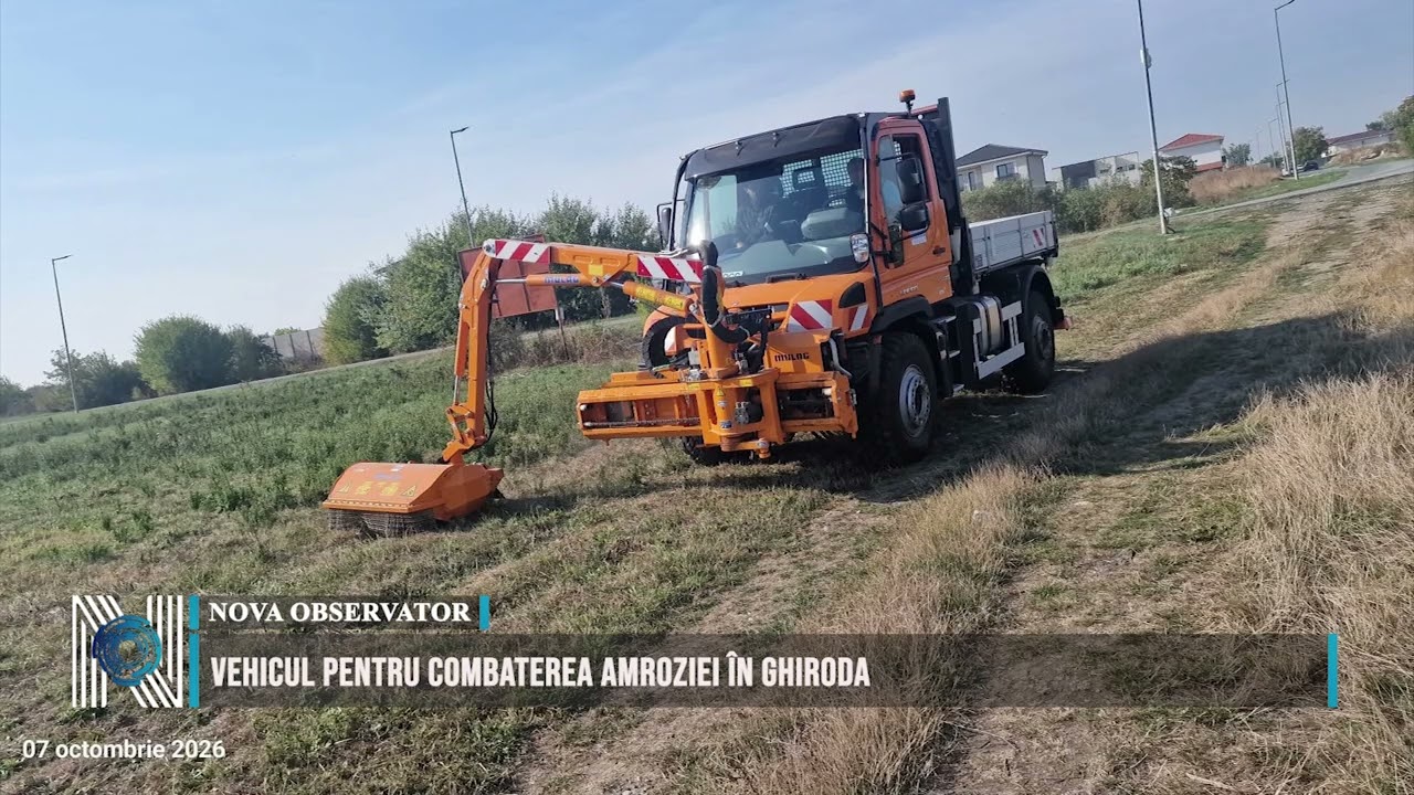 Vehicul pentru combaterea ambroziei în Ghiroda