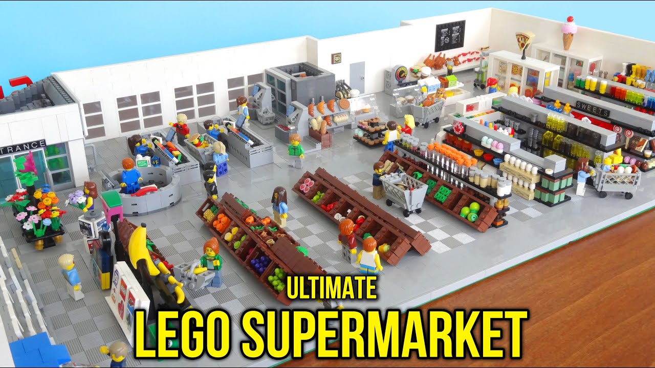 Ultimate Lego Supermarket - with Bakery, Freezers, Checkouts & more!