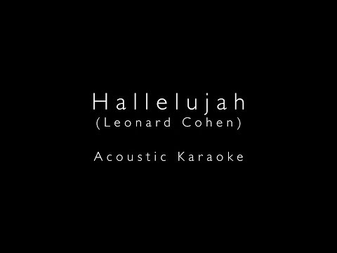 Hallelujah - Acoustic Karaoke (with Lyrics)