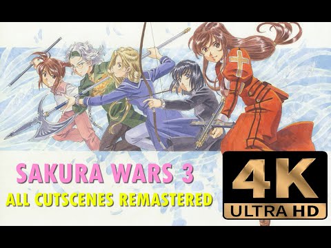 Sakura Wars 3: Is Paris Burning? - All Cutscenes | 4K | Remastered | Eng Sub