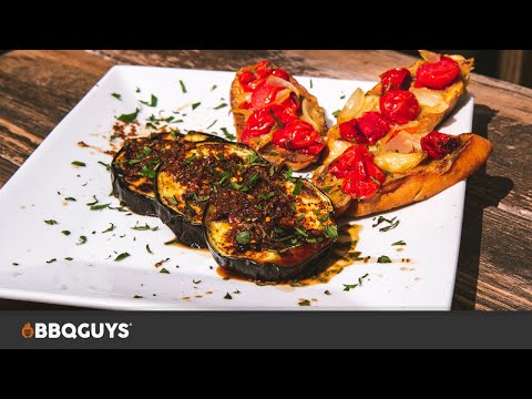 Grilled Eggplant with Garlic Sauce Recipe | BBQGuys