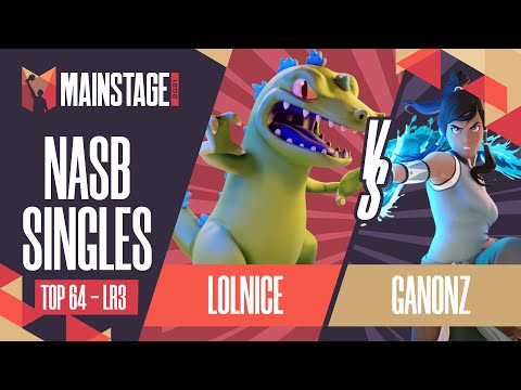 lolnice vs Ganonz - Nick All-Star Brawl: Top 64 LR3 - Mainstage 2021 | Reptar vs Korra (NASB)